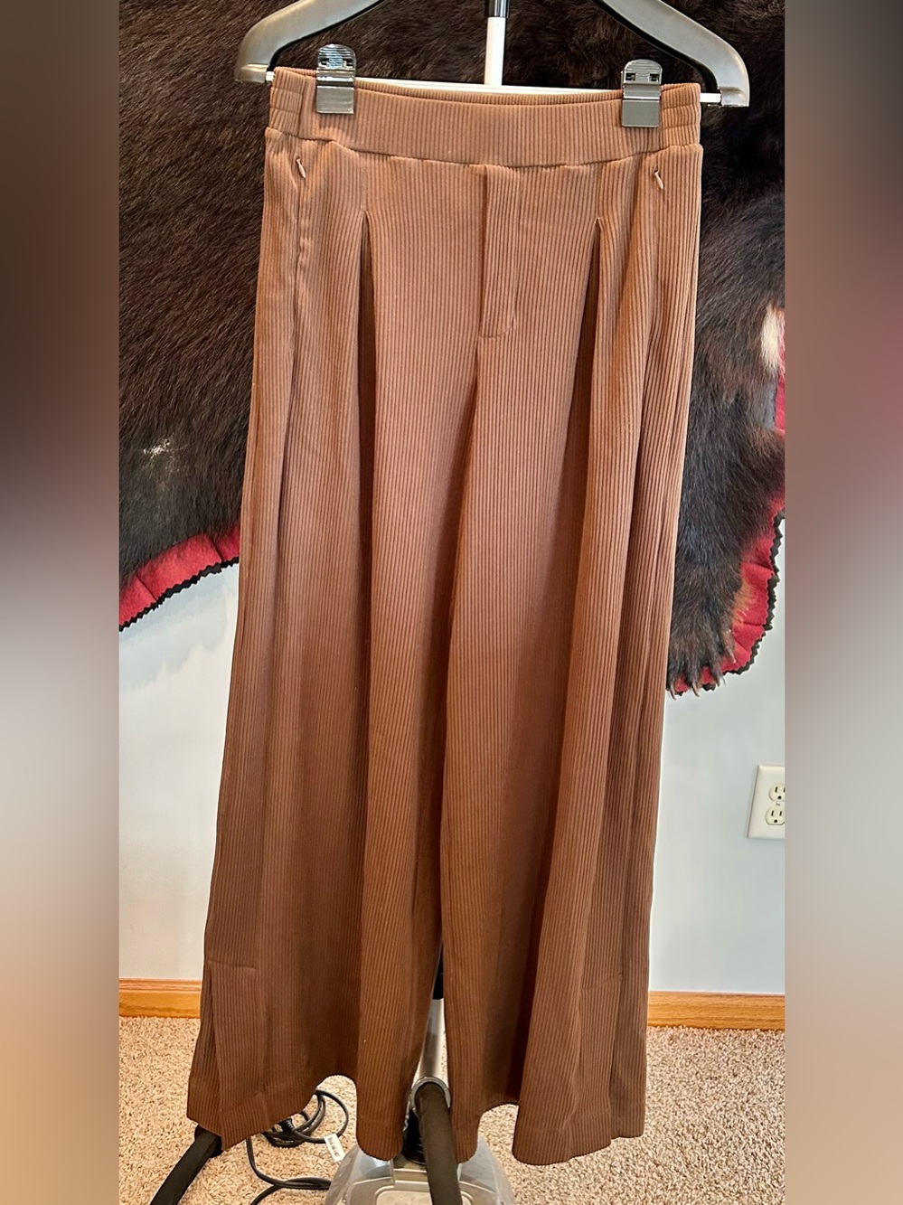 HALARA Women's Wide-Leg Corduroy Pants Sz M